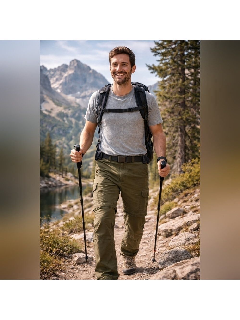 The North Face Men’s Convertible Hiking Cargo Pants | Olive XXL Tall | Like New